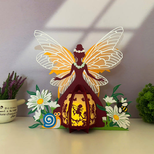 Summer Fairy - 3D Paper Cut Lantern File  - Cricut File  - VEKTOR KRAFT