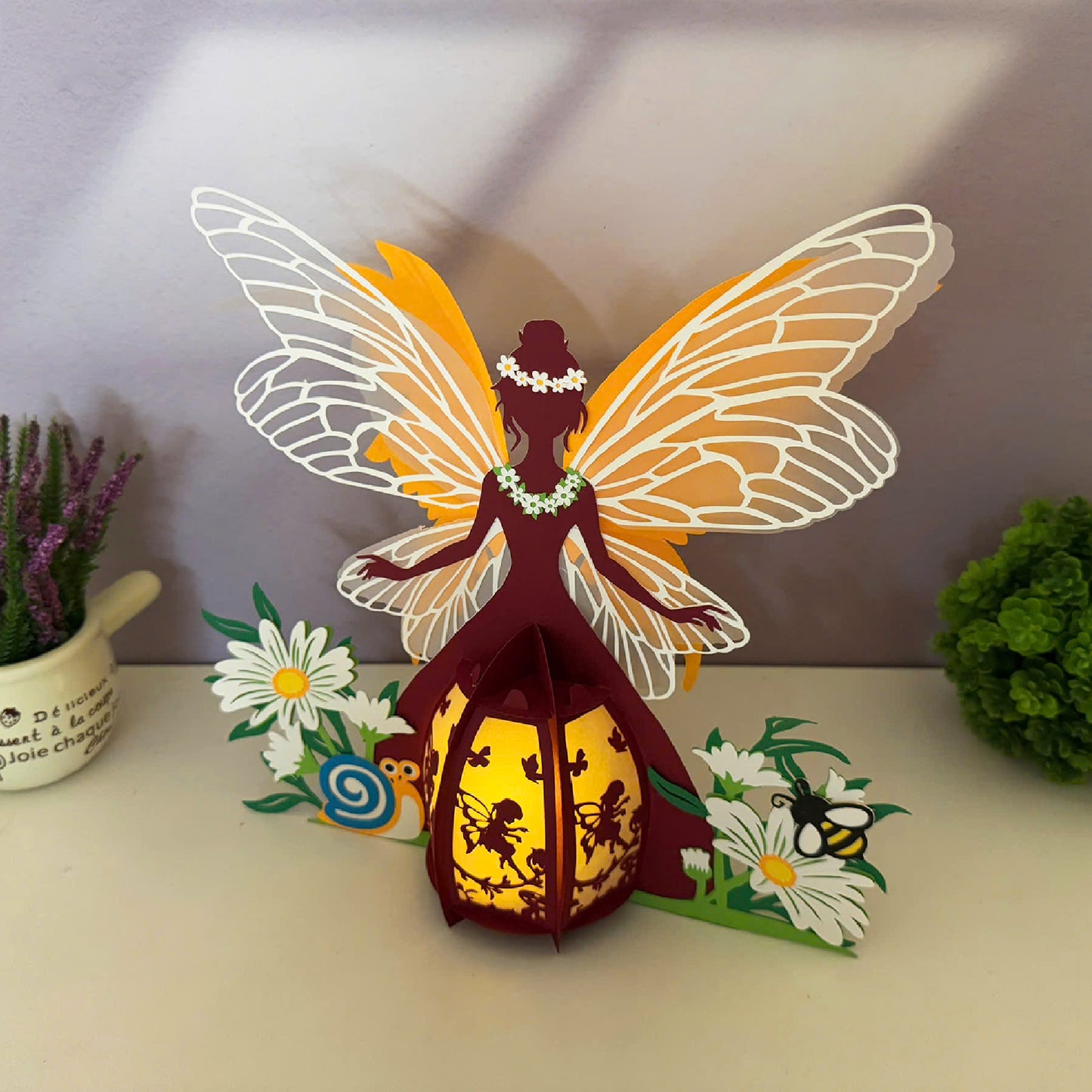 Summer Fairy - 3D Paper Cut Lantern File  - Cricut File  - VEKTOR KRAFT