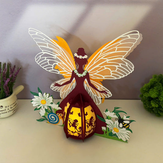Summer Fairy - 3D Paper Cut Lantern File  - Cricut File  - VEKTOR KRAFT