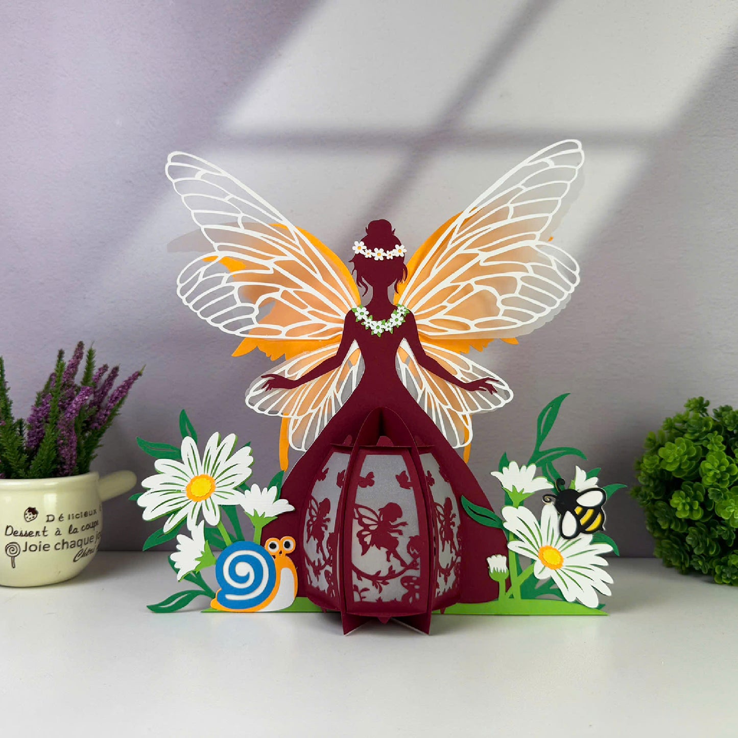 Summer Fairy - 3D Paper Cut Lantern File  - Cricut File  - VEKTOR KRAFT
