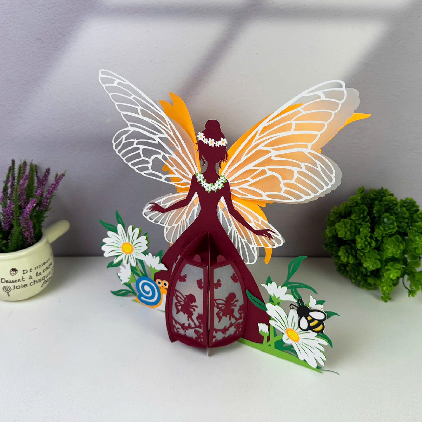 Summer Fairy - 3D Paper Cut Lantern File  - Cricut File  - VEKTOR KRAFT
