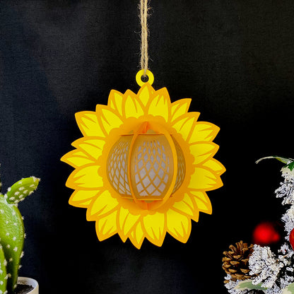Sunflower - 3D Paper Cut Lantern File  - Cricut File  - VEKTOR KRAFT