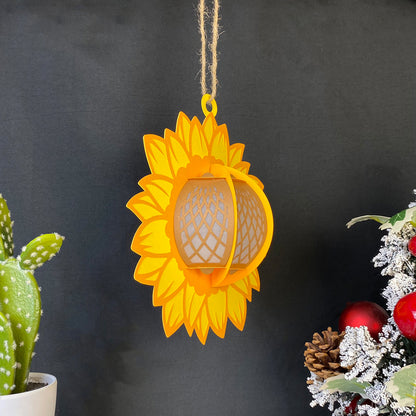 Sunflower - 3D Paper Cut Lantern File  - Cricut File  - VEKTOR KRAFT