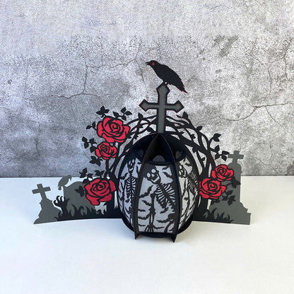 Tombstone 2 - 3D Halloween Paper Lantern File - Cricut File  - VEKTOR KRAFT