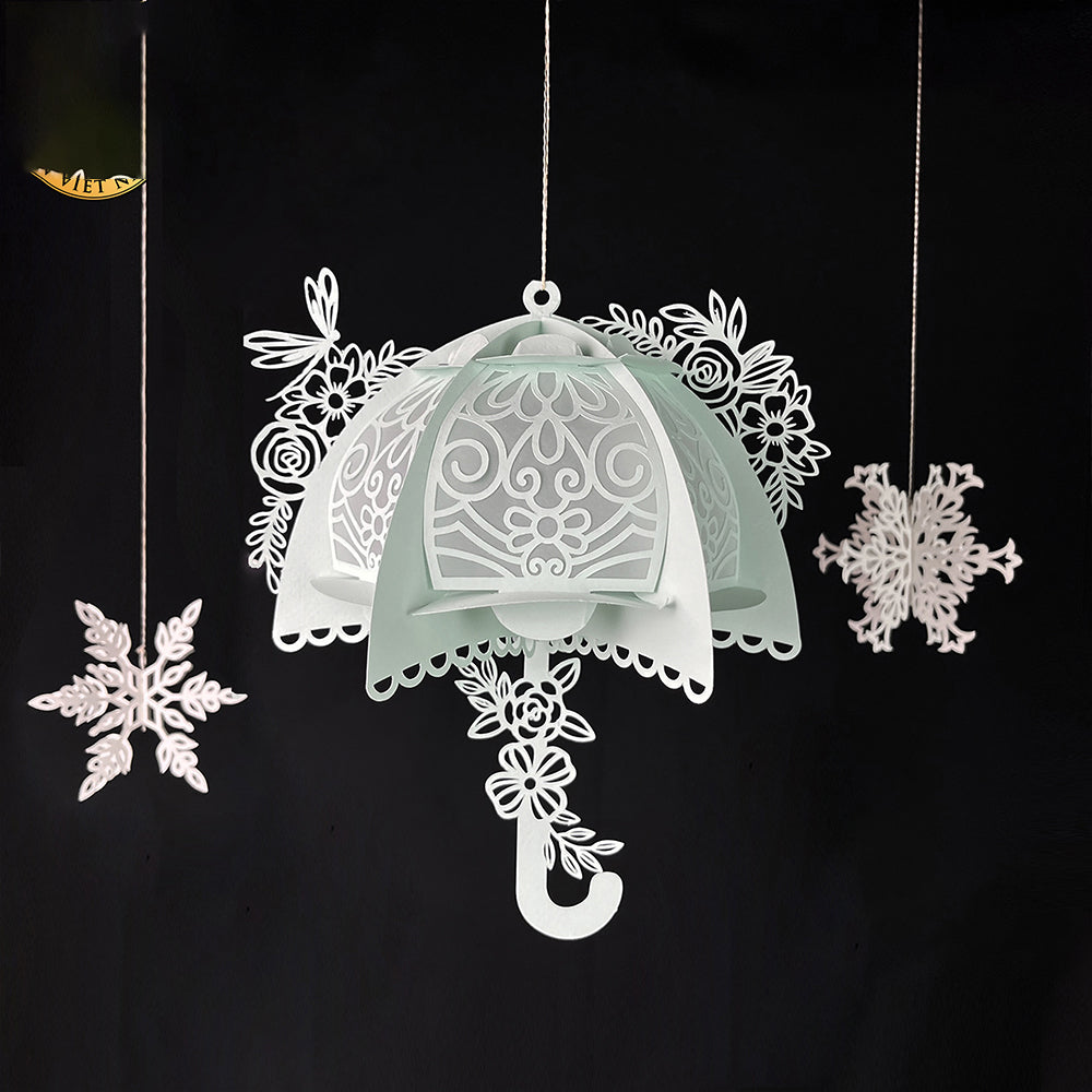 Umbrella 3 - 3D Paper Cut Lantern File  - Cricut File  - VEKTOR KRAFT