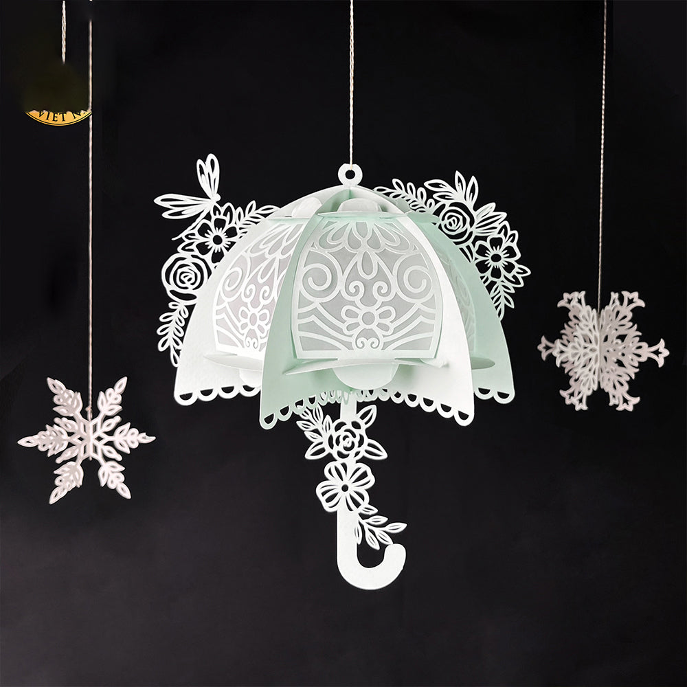 Umbrella 3 - 3D Paper Cut Lantern File  - Cricut File  - VEKTOR KRAFT