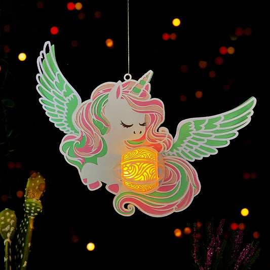 Unicorn - 3D Animal Paper Cut Lantern File  - Cricut File  - VEKTOR KRAFT