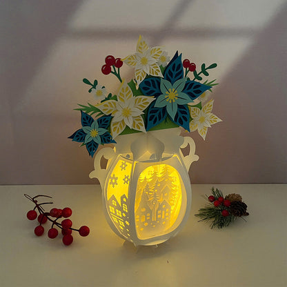Vase Christmas 1 - 3D Christmas Lantern File - Cricut File  - VEKTOR KRAFT