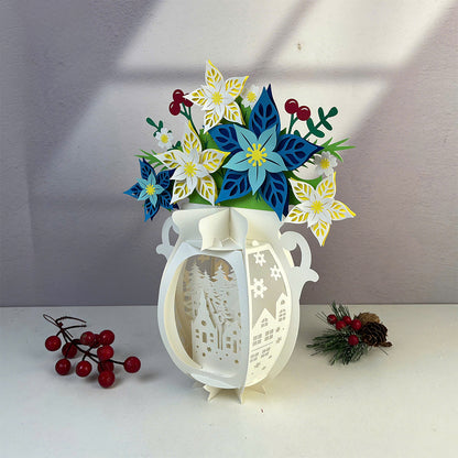 Vase Christmas 1 - 3D Christmas Lantern File - Cricut File  - VEKTOR KRAFT