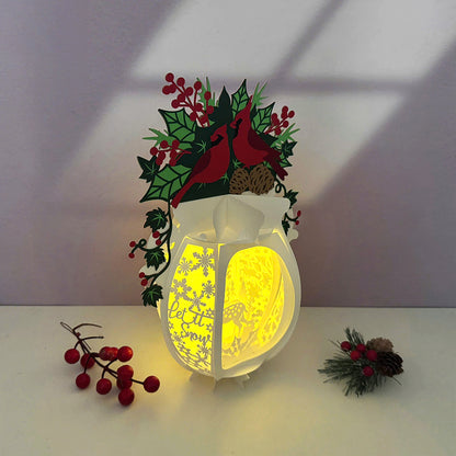 Vase Christmas 2 - 3D Christmas Lantern File - Cricut File  - VEKTOR KRAFT