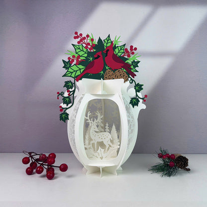Vase Christmas 2 - 3D Christmas Lantern File - Cricut File  - VEKTOR KRAFT