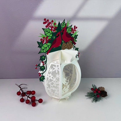 Vase Christmas 2 - 3D Christmas Lantern File - Cricut File  - VEKTOR KRAFT
