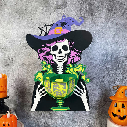 Witch 7 - 3D Halloween Paper Lantern File - Cricut File  - VEKTOR KRAFT