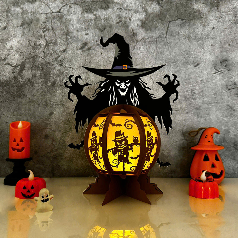 Witch Crystal Ball - 3D Halloween Paper Lantern File - Cricut File  - VEKTOR KRAFT