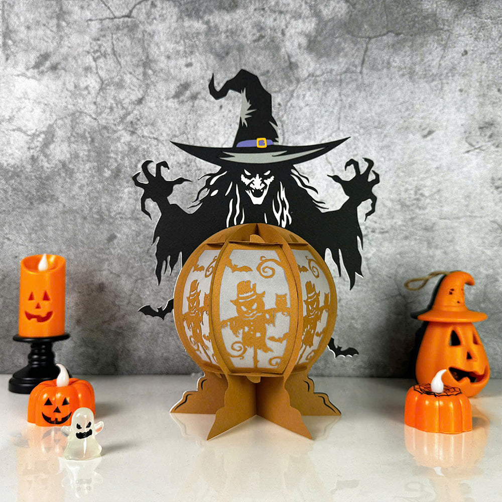 Witch Crystal Ball - 3D Halloween Paper Lantern File - Cricut File  - VEKTOR KRAFT