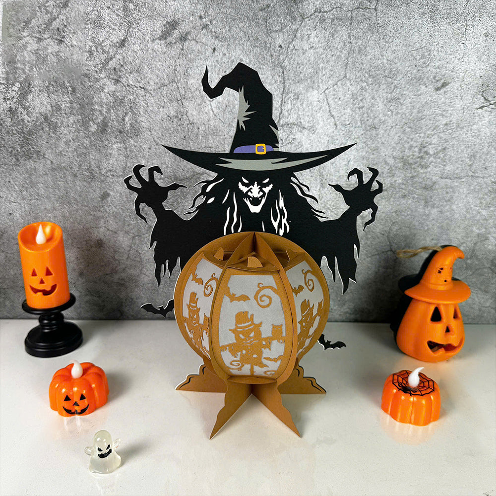 Witch Crystal Ball - 3D Halloween Paper Lantern File - Cricut File  - VEKTOR KRAFT