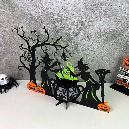 Witches Cauldron 3 - 3D Halloween Paper Lantern File - Cricut File  - VEKTOR KRAFT