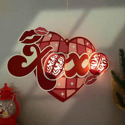 XOXO - 3D Valentine Lantern File  - Cricut File  - VEKTOR KRAFT