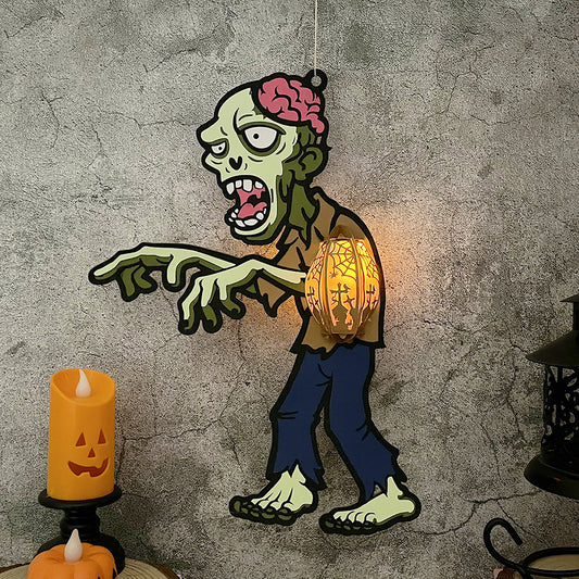 Zombie - 3D Halloween Paper Lantern File - Cricut File  - VEKTOR KRAFT
