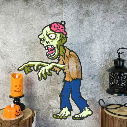 Zombie - 3D Halloween Paper Lantern File - Cricut File  - VEKTOR KRAFT