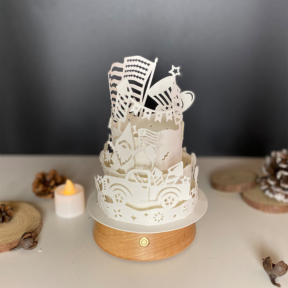 4th Of July 1 – 3D Lantern SVG File for Cricut & Silhouette