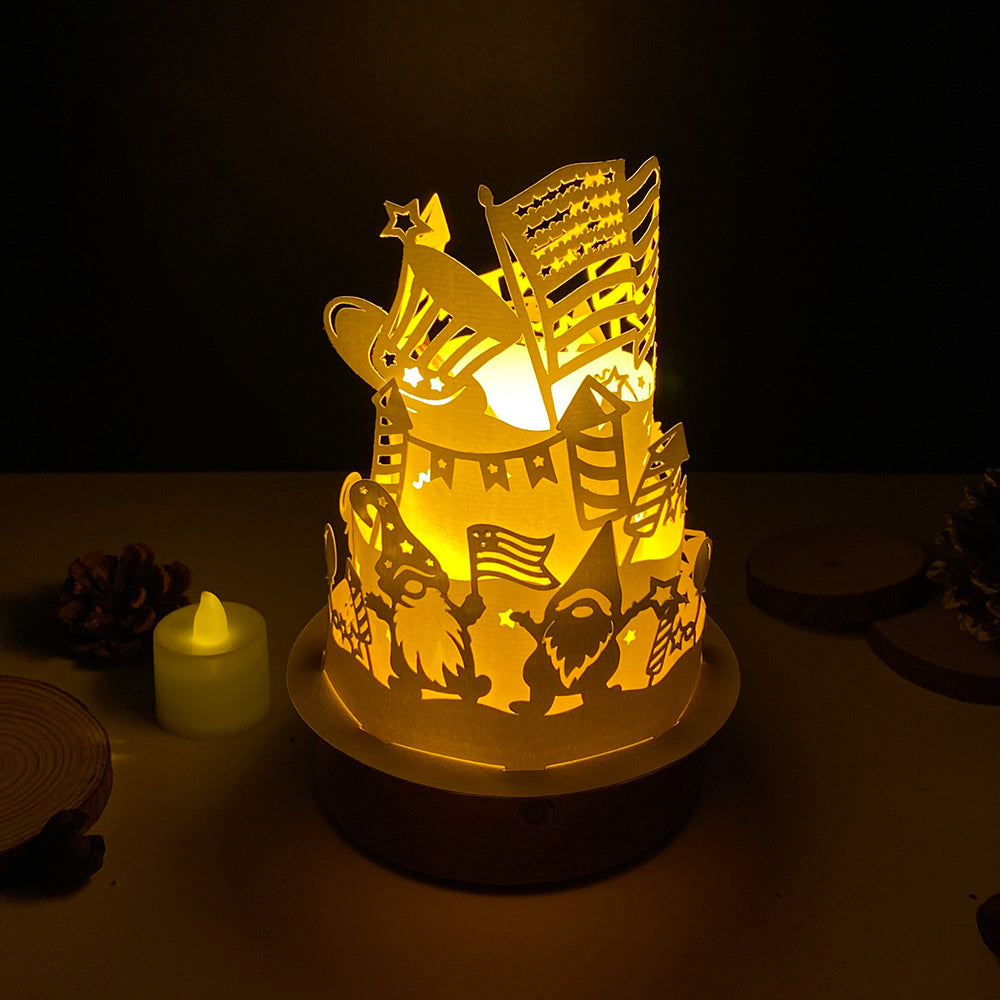 4th Of July 1 – 3D Lantern SVG File for Cricut & Silhouette
