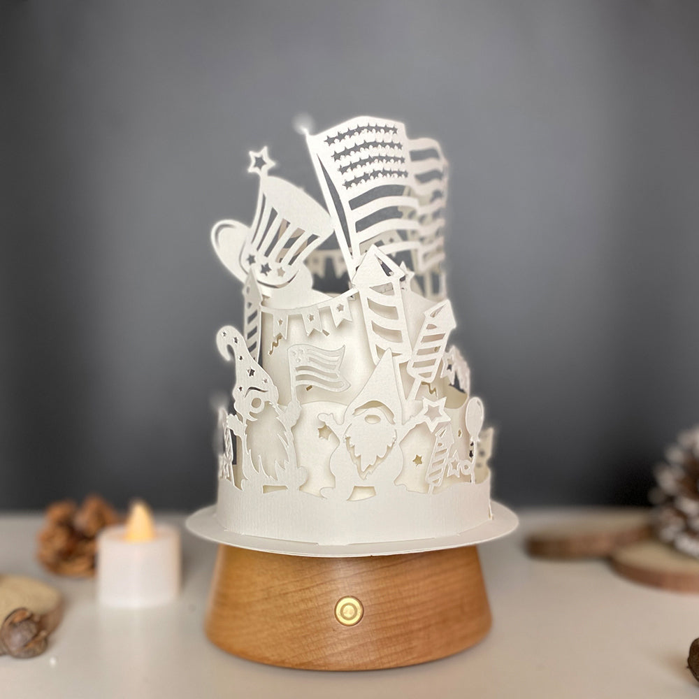 4th Of July 1 – 3D Lantern SVG File for Cricut & Silhouette
