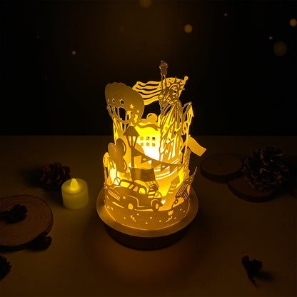 4th Of July 2 – 3D Lantern SVG File for Cricut & Silhouette