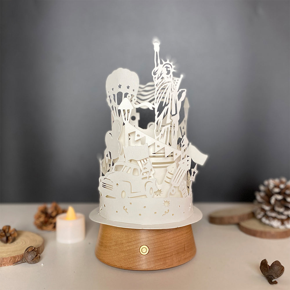 4th Of July 2 – 3D Lantern SVG File for Cricut & Silhouette
