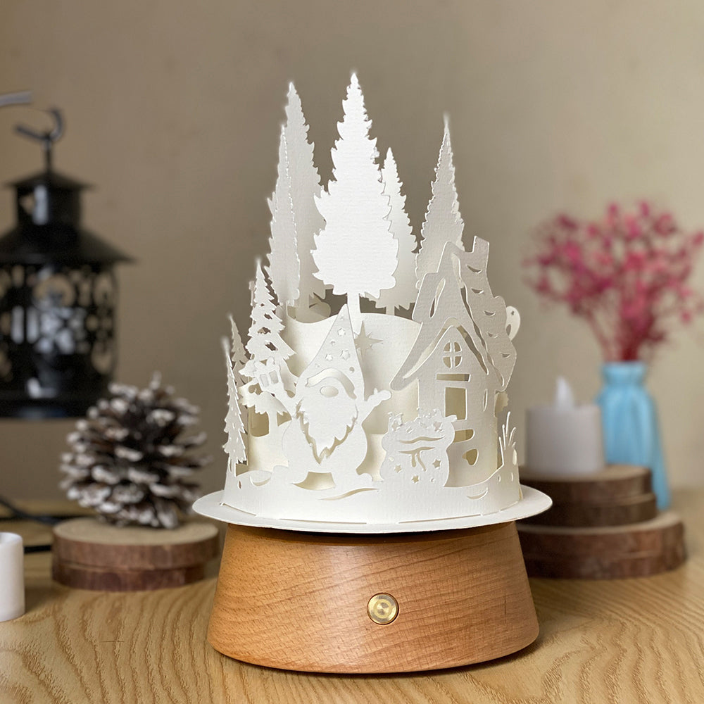 Christmas Gnome – 3D Lantern SVG File for Cricut & Silhouette