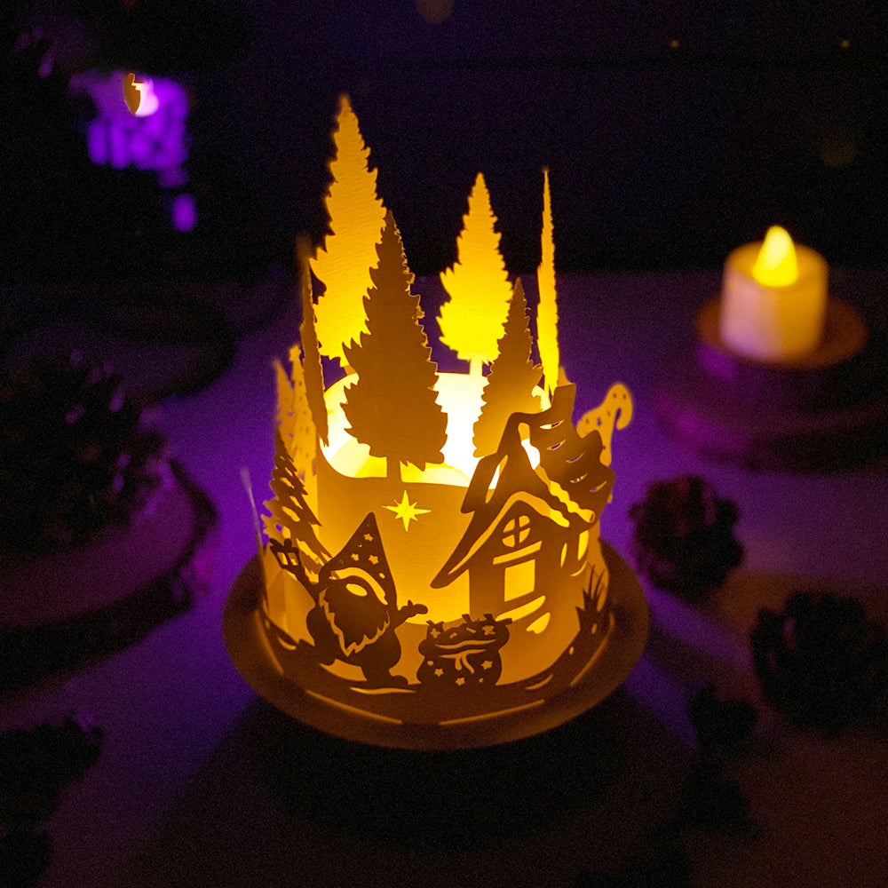 Christmas Gnome – 3D Lantern SVG File for Cricut & Silhouette
