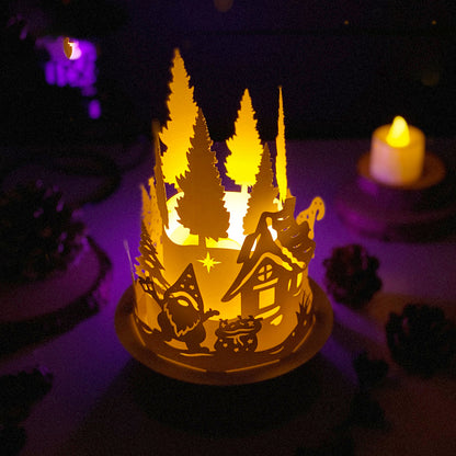 Christmas Gnome – 3D Lantern SVG File for Cricut & Silhouette