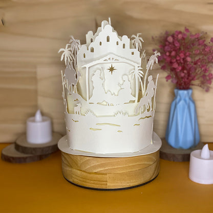 Christmas Nativity 1 – 3D Lantern SVG File for Cricut & Silhouette