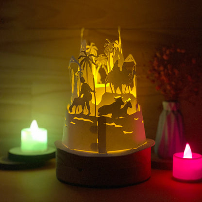Christmas Nativity 1 – 3D Lantern SVG File for Cricut & Silhouette