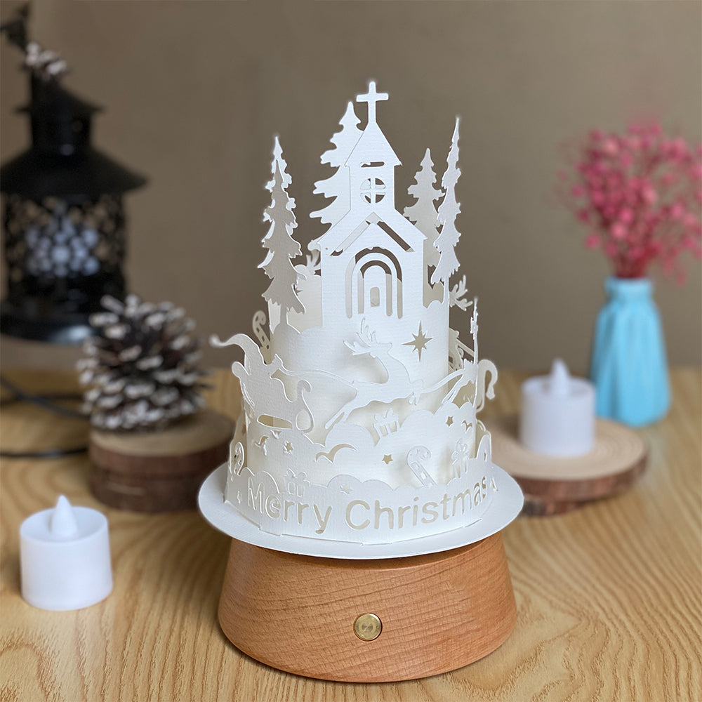 Christmas Santa Claus – 3D Lantern SVG File for Cricut & Silhouette