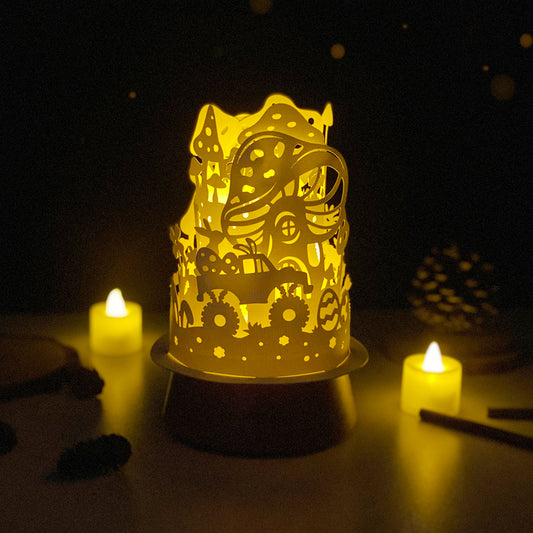 Easter Gnome - 3D Dome Lantern File - Cricut File  - VEKTOR KRAFT