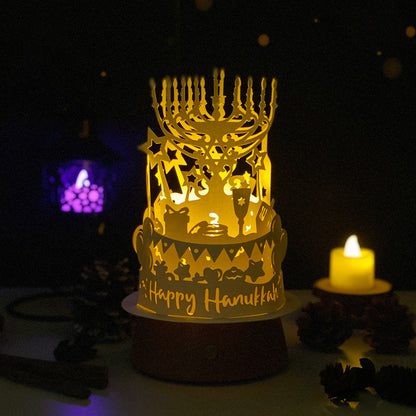 Hanukkah – 3D Lantern SVG File for Cricut & Silhouette