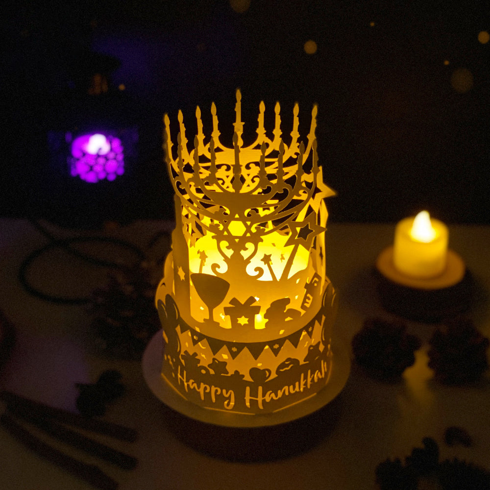 Hanukkah – 3D Lantern SVG File for Cricut & Silhouette