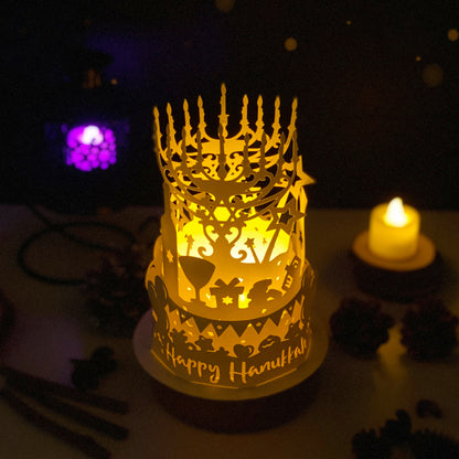 Hanukkah – 3D Lantern SVG File for Cricut & Silhouette