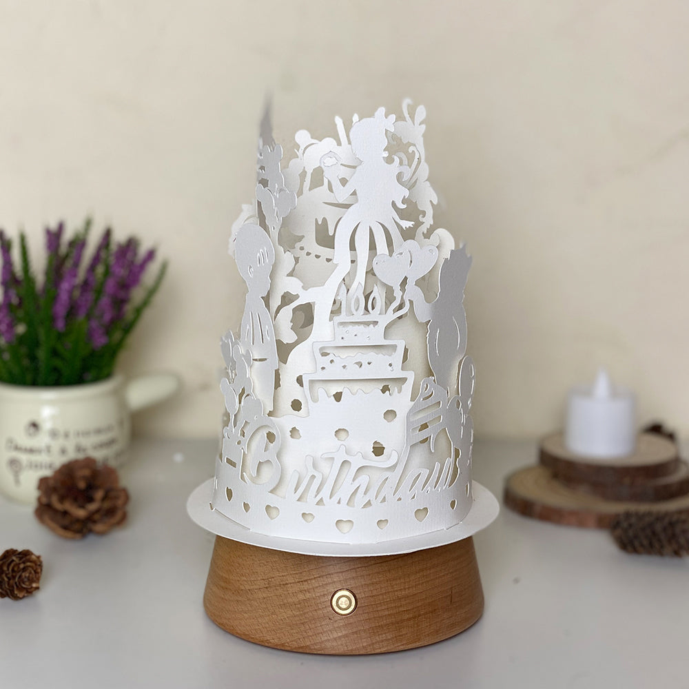 Happy Birthday – 3D Lantern SVG File for Cricut & Silhouette