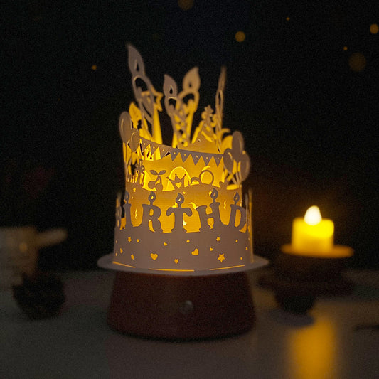 Happy Birthday 2 - 3D Dome Lantern File - Cricut File  - VEKTOR KRAFT