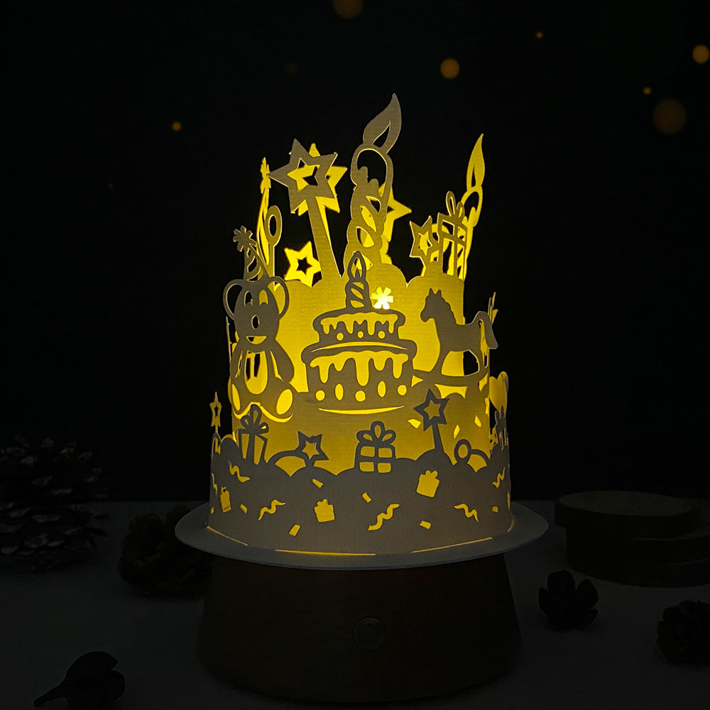 Happy Birthday 3 – 3D Lantern SVG File for Cricut & Silhouette