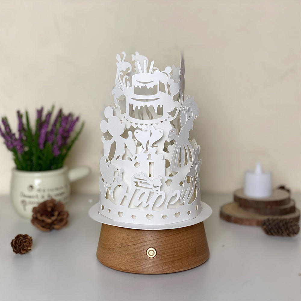 Happy Birthday – 3D Lantern SVG File for Cricut & Silhouette