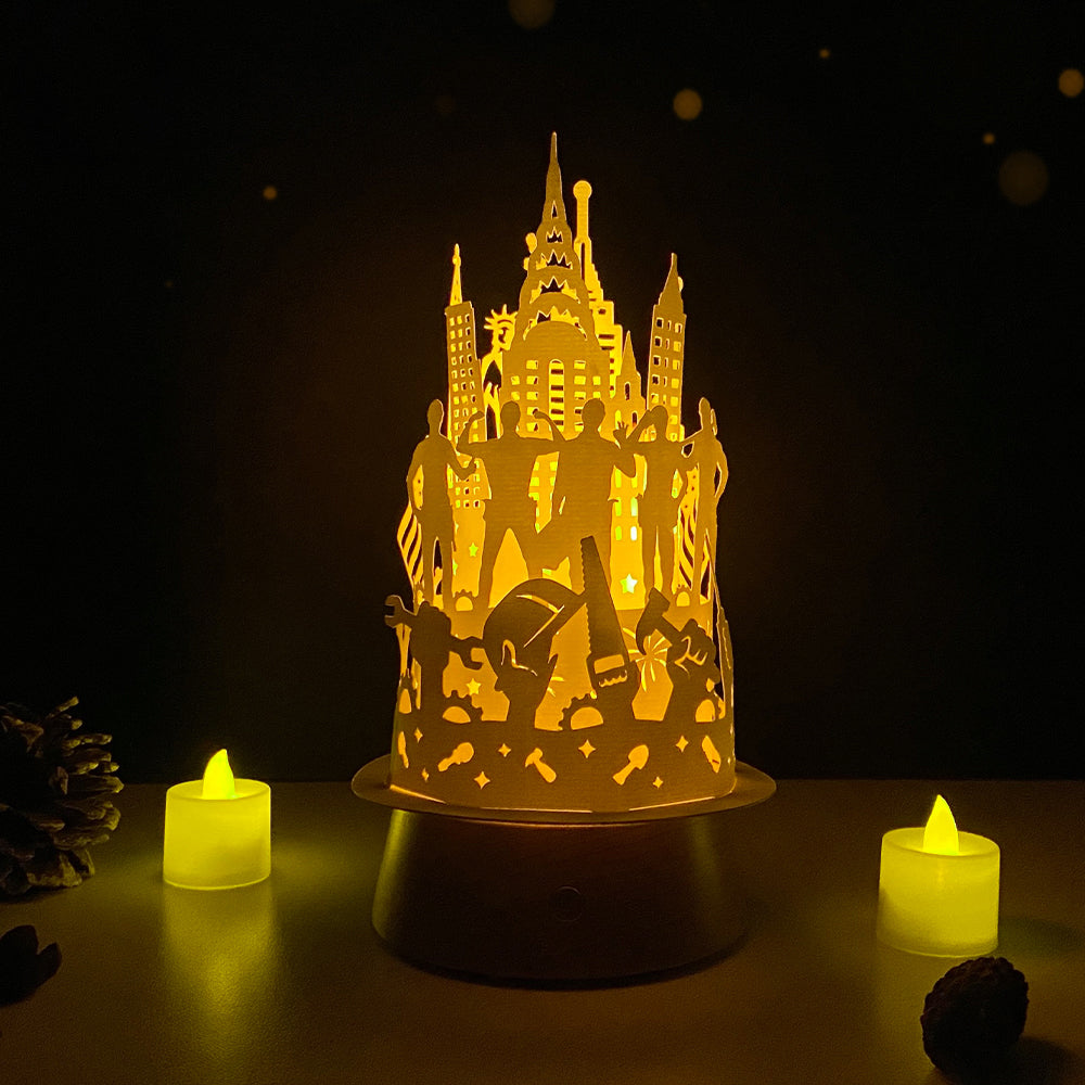 Labor Day – 3D Lantern SVG File for Cricut & Silhouette