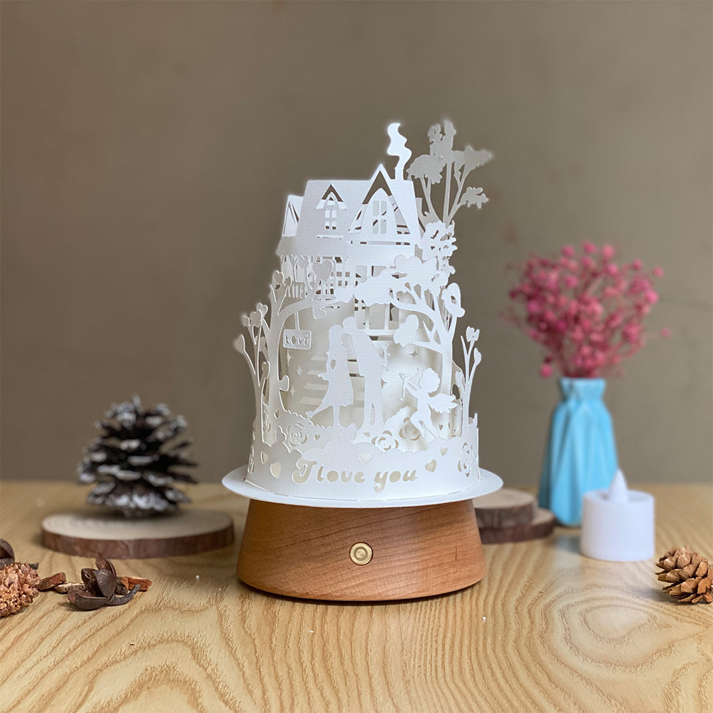 Love 2 – 3D Lantern SVG File for Cricut & Silhouette