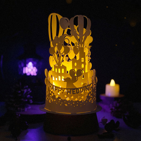 Wedding - 3D Dome Lantern File - Cricut File  - VEKTOR KRAFT