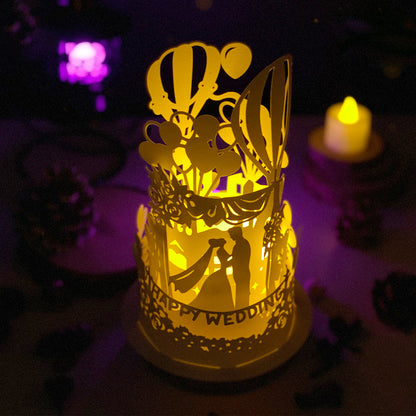 Wedding – 3D Lantern SVG File for Cricut & Silhouette