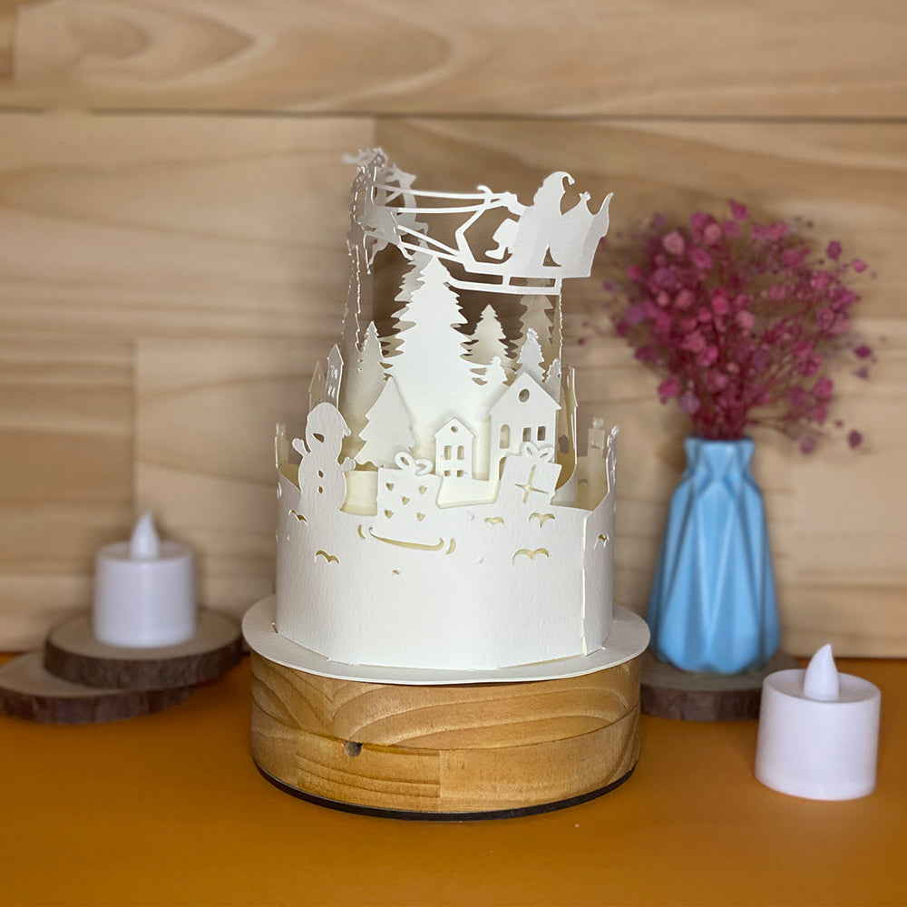 Xmas 1 – 3D Lantern SVG File for Cricut & Silhouette