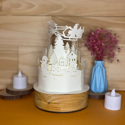 Xmas 1 – 3D Lantern SVG File for Cricut & Silhouette