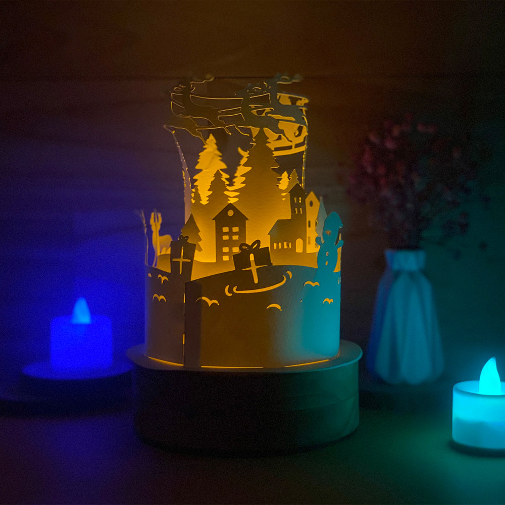 Xmas 1 – 3D Lantern SVG File for Cricut & Silhouette